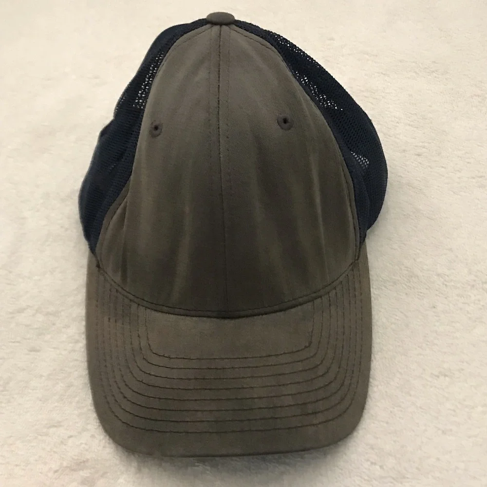 Richardson Adjustable Snap Back Grey/Green/Blue Trucker Hat